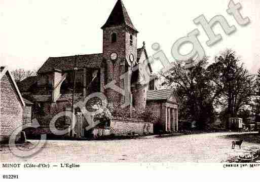 Ville de MINOT, carte postale ancienne