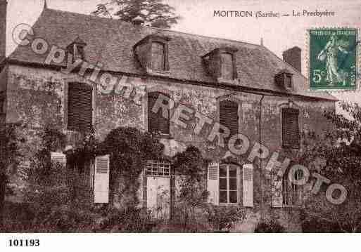 Ville de MOITRONSURSARTHE, carte postale ancienne