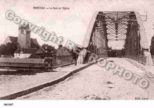 Ville de MONETEAU, carte postale ancienne