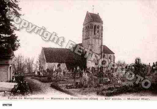 Ville de MONNEVILLE, carte postale ancienne