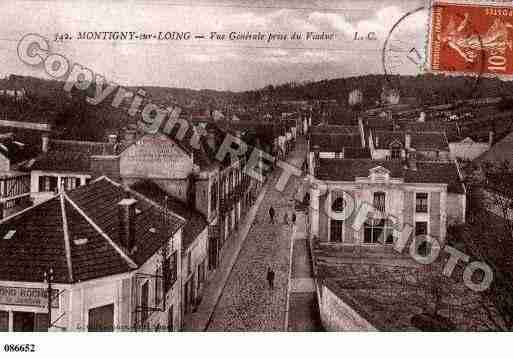 Ville de MONTIGNYSURLOING, carte postale ancienne