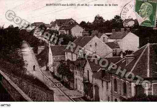 Ville de MONTIGNYSURLOING, carte postale ancienne