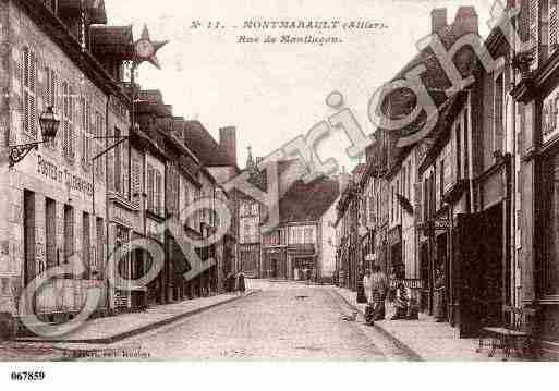 Ville de MONTMARAULT, carte postale ancienne