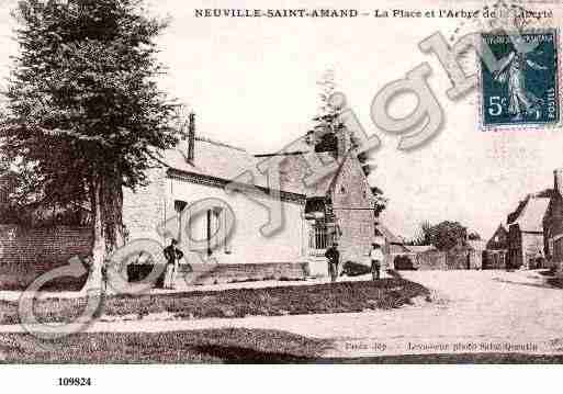 Ville de NEUVILLESAINTAMAND, carte postale ancienne