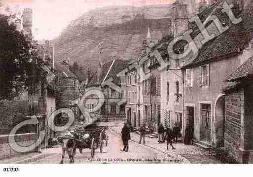 Ville de ORNANS, carte postale ancienne