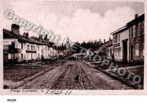 Ville de PANGE, carte postale ancienne