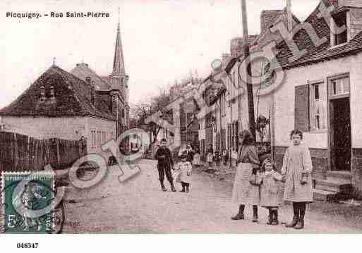 Ville de PICQUIGNY, carte postale ancienne