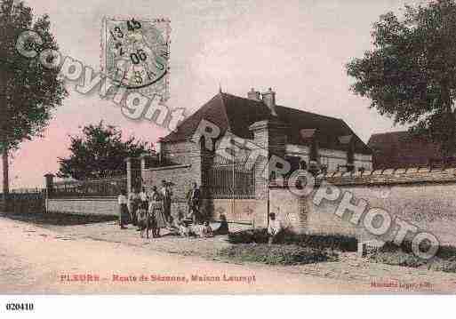 Ville de PLEURS, carte postale ancienne