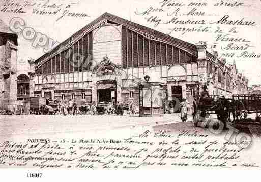 Ville de POITIERS, carte postale ancienne