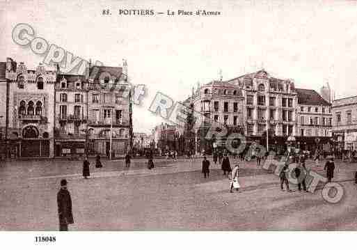 Ville de POITIERS, carte postale ancienne