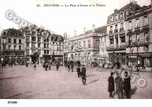 Ville de POITIERS, carte postale ancienne