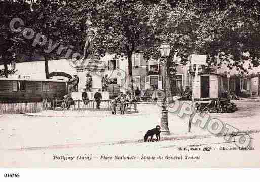 Ville de POLIGNY, carte postale ancienne