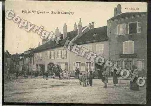 Ville de POLIGNY, carte postale ancienne