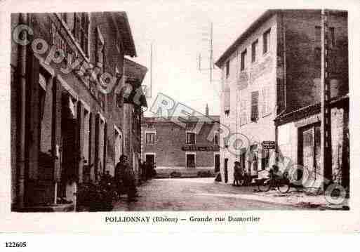 Ville de POLLIONNAY, carte postale ancienne