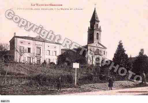 Ville de POMPIGNAN, carte postale ancienne