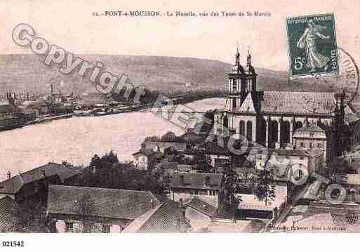 Ville de PONTAMOUSSON, carte postale ancienne