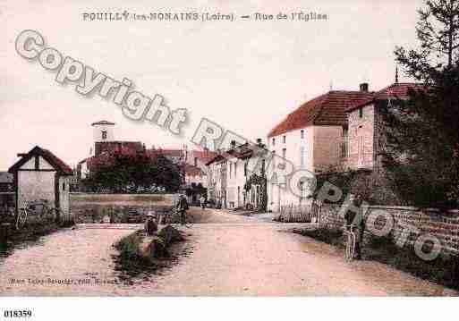 Ville de POUILLYLESNONAINS, carte postale ancienne