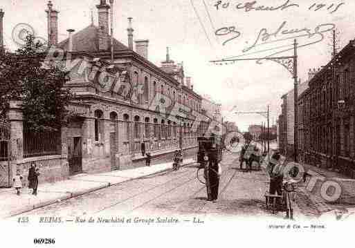 Ville de REIMS, carte postale ancienne