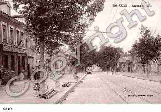 Ville de REIMS, carte postale ancienne