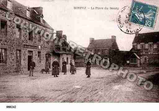 Ville de ROSPEZ, carte postale ancienne