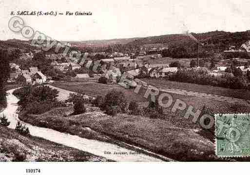 Ville de SACLAS, carte postale ancienne