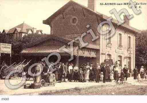 Ville de SAINTAUBINSURMER, carte postale ancienne