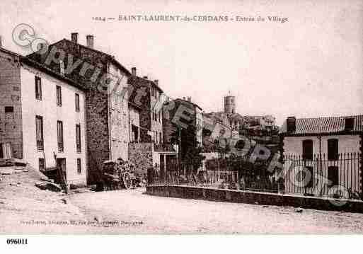 Ville de SAINTLAURENTDECERDANS, carte postale ancienne