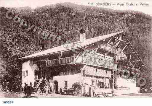 Ville de SAMOENS, carte postale ancienne