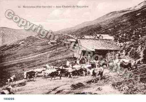 Ville de SAMOENS, carte postale ancienne