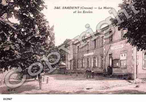 Ville de SARDENT, carte postale ancienne