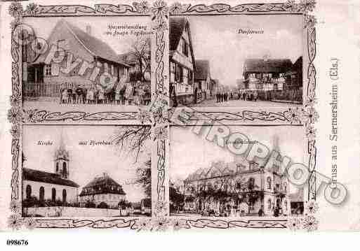 Ville de SERMERSHEIM, carte postale ancienne