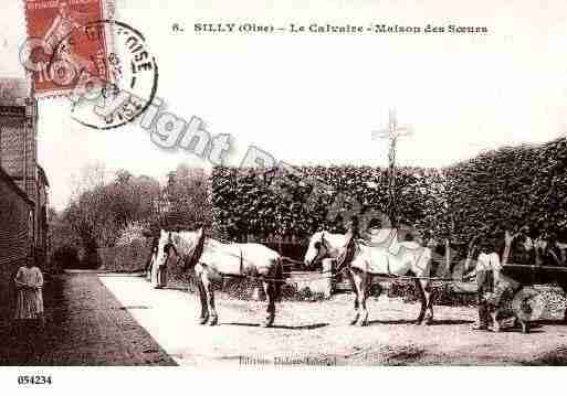 Ville de SILLYTILLARD, carte postale ancienne