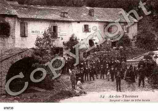 Ville de SORGEAT, carte postale ancienne