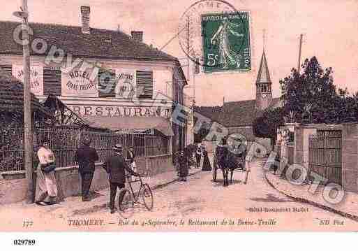 Ville de THOMERY, carte postale ancienne