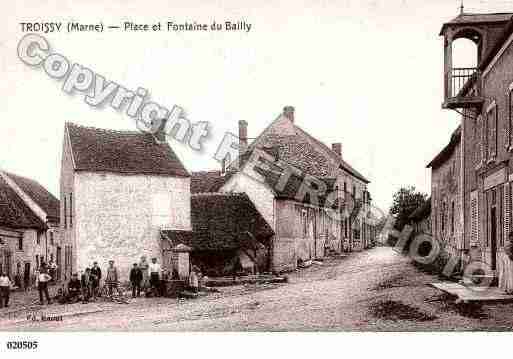 Ville de TROISSY, carte postale ancienne