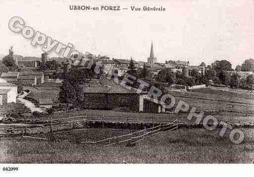 Ville de USSONENFOREZ, carte postale ancienne