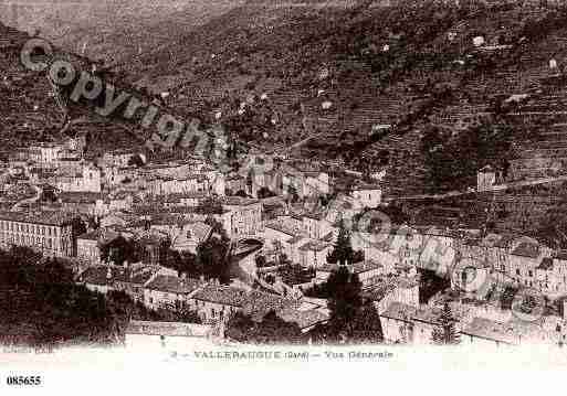 Ville de VALLERAUGUE, carte postale ancienne