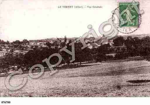 Ville de VERNET(LE), carte postale ancienne