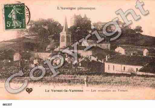 Ville de VERNETLAVARENNE, carte postale ancienne