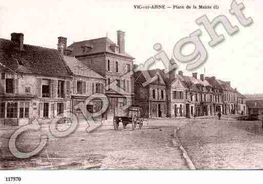 Ville de VICSURAISNE, carte postale ancienne