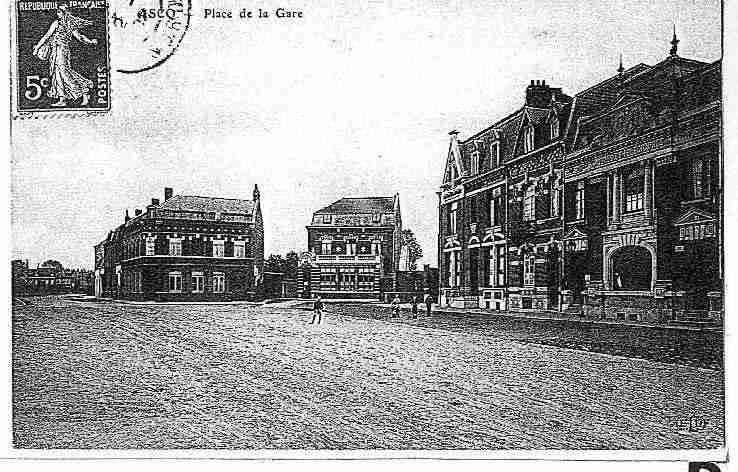 Ville de VILLENEUVED'ASQ, carte postale ancienne