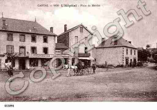 Ville de YDES, carte postale ancienne