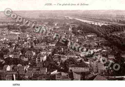 Ville de AGEN, carte postale ancienne