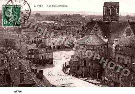 Ville de AGEN, carte postale ancienne