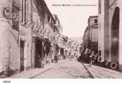 Ville de AIGUESMORTES, carte postale ancienne