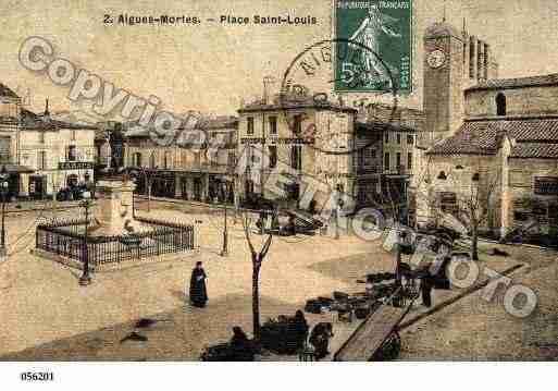 Ville de AIGUESMORTES, carte postale ancienne