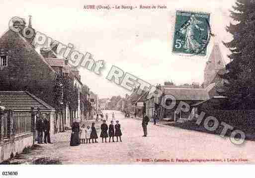 Ville de AUBE, carte postale ancienne