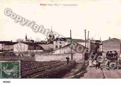 Ville de BAGES, carte postale ancienne