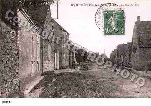 Ville de BERCHERESLESPIERRES, carte postale ancienne