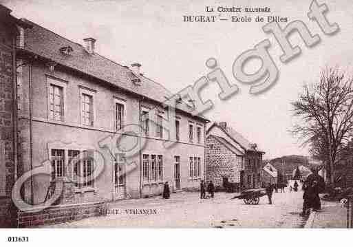 Ville de BUGEAT, carte postale ancienne